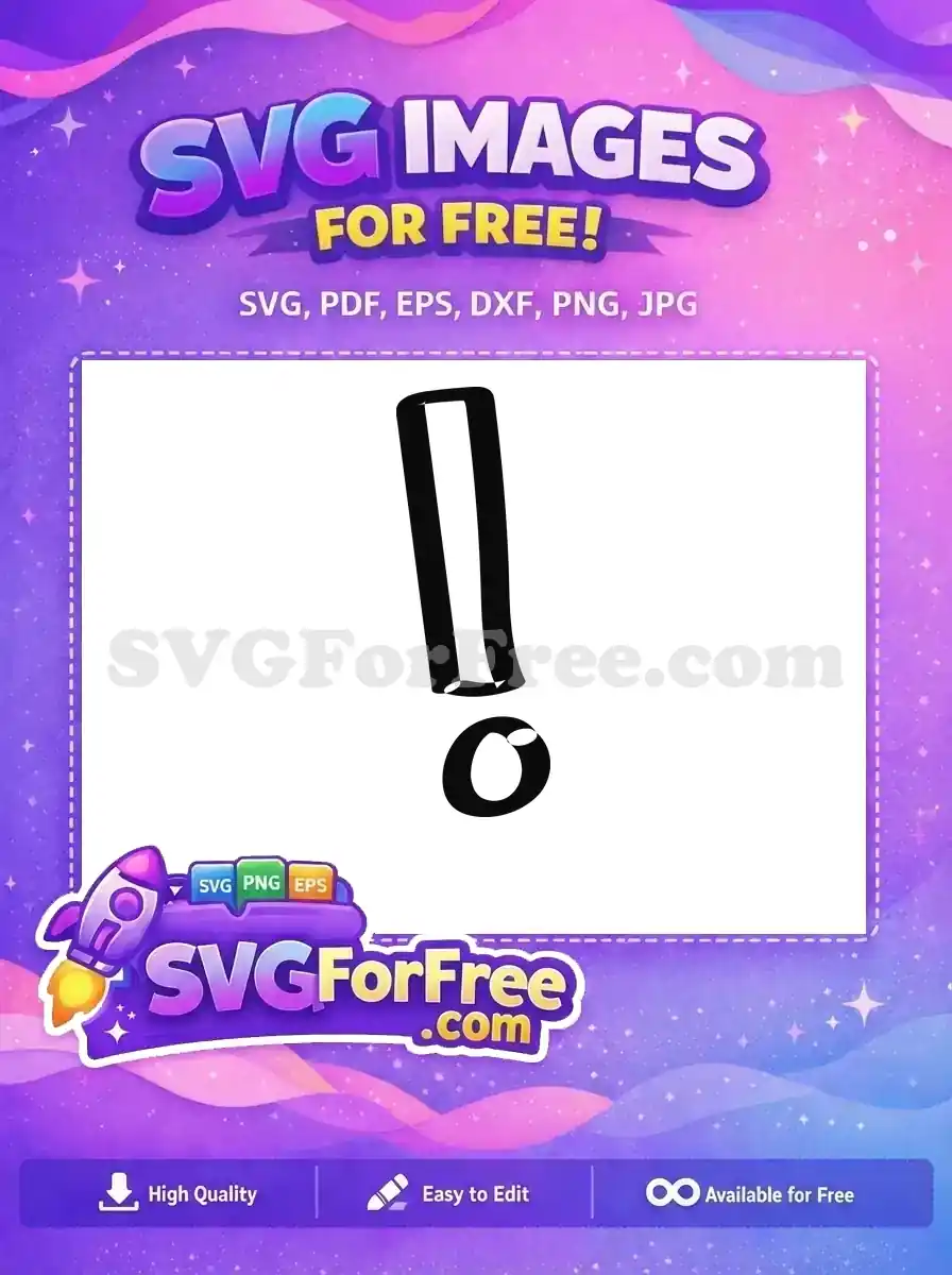 Free Black Exclamation Mark Free Doodle Style Element Warning Symbol Free SVG