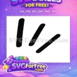 Free Bold Black Rounded Shapes Free Abstract Decorative Doodle Decoration Elements Free SVG - Instant Download
