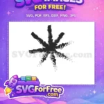 Free Abstract Black Distressed Free Doodle Starburst Shape Decoration Elements Free SVG - Instant Download