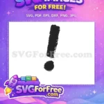 Free Black Distressed Mark Free Textured Doodle Element Decoration Free SVG - Instant Download