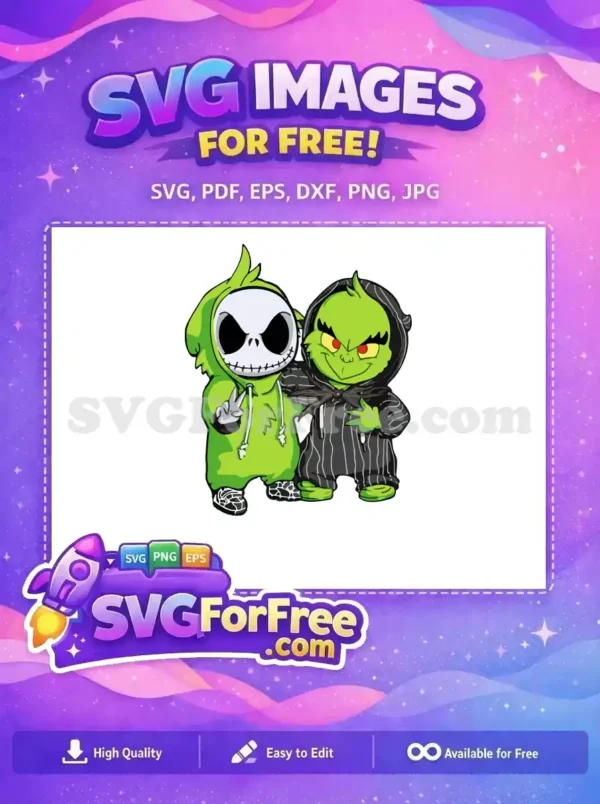 Free Jack Skellington Free Grinch Mischievous Dr Seuss Free SVG