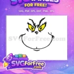 Free Angry Grinch Face Free Yellow Eyes Dr Seuss Free SVG - Instant Download