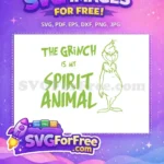 Free Grinch Green Free Spirit Animal Dr Seuss Merry Free SVG - Instant Download