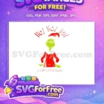 Free Grumpy Green Grinch Free Red Santa Outfit Dr Seuss Holiday Free SVG - Instant Download