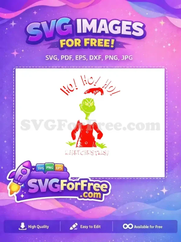 Free Grumpy Green Grinch Free Red Santa Outfit Dr Seuss Holiday Free SVG