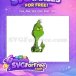 Free Smirking Grinch Free Mischievous Green Character Dr Seuss Free SVG - Instant Download