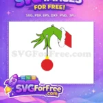 Free Grinch Santa Free Red Ornament Dr Seuss Christmas Free SVG - Instant Download