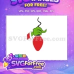Free Grinch green hand Free Red Christmas light bulb Dr Seuss Free SVG - Instant Download