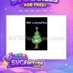 Free Surprised Green Tree Free Purple Star Grinch Free SVG - Instant Download