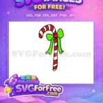 Free Striped Candy Free Green Bow Dr Seuss Free SVG - Instant Download