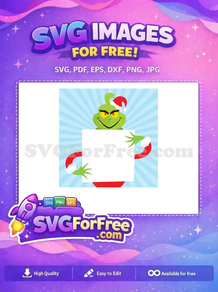 Free Grinch Smirking Free Santa Hat Blank Dr Seuss Free SVG