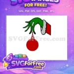 Free Grinch Green Free Red Ornament Dr Seuss Free SVG 1 - Instant Download
