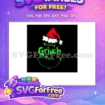 Free Red Hat Free Grinch Face Dr Seuss Free SVG - Instant Download