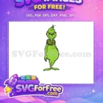 Free Mischievous Grinch Yellow Eyes Free Green Furry Body Dr Seuss Free SVG - Instant Download