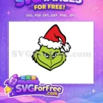 Free Grinch Face Free Red Santa Hat Dr Seuss Christmas Free SVG 2 - Instant Download
