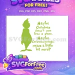 Free Grinch green Free Xmas quote Dr Seuss Free SVG - Instant Download
