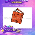 Free Orange Book Open Pages Free Classic Storybook Style Dr Seuss Free SVG - Instant Download