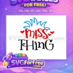 Free Red Hearts Free Blue Wavy Dr Seuss Free SVG - Instant Download