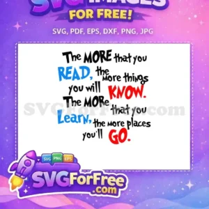 Free Blue Read Text Free Red Know Learn Dr Seuss Quote Free SVG Free Blue Read Text Free Red Know Learn Dr Seuss Quote Free SVG