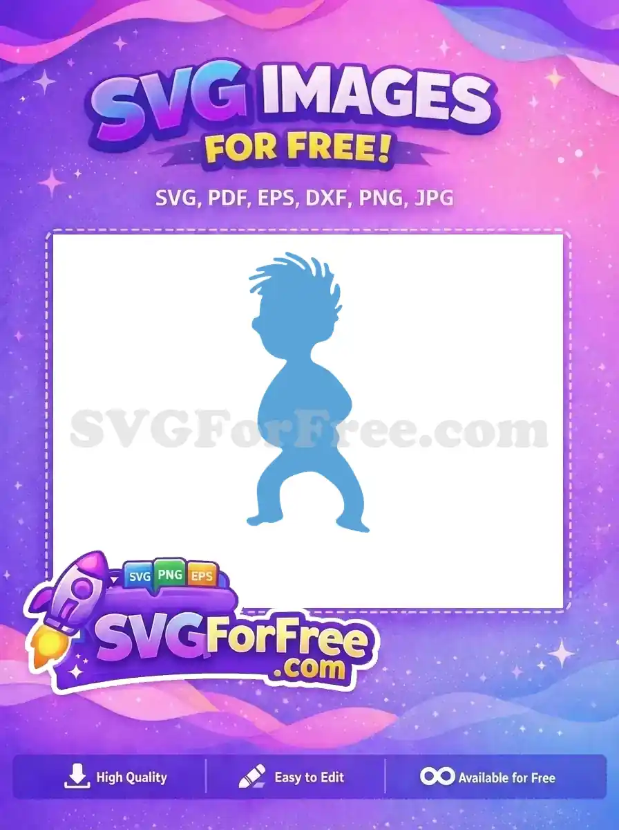 Free blue spiky hair boy Free whimsical cartoon Dr Seuss Free SVG
