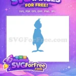 Free Blue Grinch Character Free Spiky Hair Dr Seuss Free SVG - Instant Download
