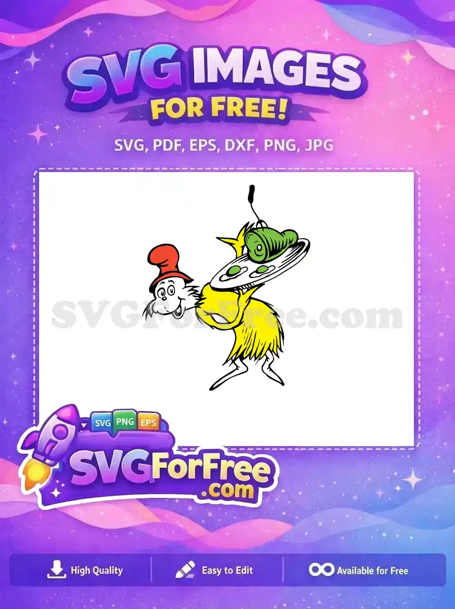Free Smiling Sam-I-Am Free Green Eggs Dr Seuss Free SVG