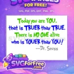 Free Vibrant Green Words Free Bold Blue Text Dr Seuss Inspiration Free SVG - Instant Download