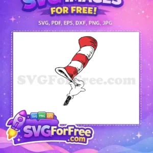 Free Cat Hat Free Red Striped Dr Seuss Free SVG Free Cat Hat Free Red Striped Dr Seuss Free SVG