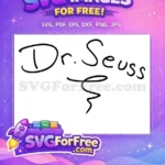 Free Black Whimsical Text Free Distinctive Signature Swirl Dr Seuss Free SVG - Instant Download