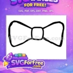 Free Black Bowtie Free Dr Seuss Cat Hat Free SVG - Instant Download