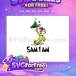 Free Sam I Am Free Green Dr Seuss Free SVG - Instant Download