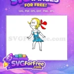 Free Yellow Hair Free Blue Dress Dr Seuss Free SVG - Instant Download