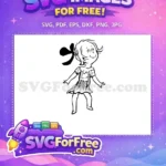 Free Happy Cindy Lou Who Free Cute Bow Dr Seuss Grinch Free SVG - Instant Download