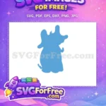 Free Light Blue Elephant Free Gentle Giant Dr Seuss Free SVG - Instant Download