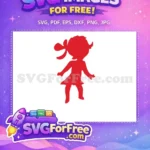 Free Red Bow Free Whoville Girl Dr Seuss Free SVG - Instant Download