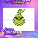 Free Angry Green Grinch Free Red Eye Expression Dr Seuss Free SVG - Instant Download