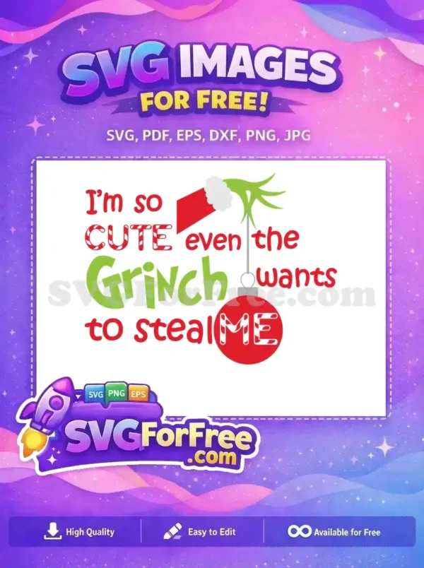 Free Cute Candy-Cane Free Grinch Ornament Dr Seuss Free SVG Free Cute Candy-Cane Free Grinch Ornament Dr Seuss Free SVG