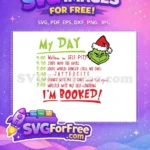 Free Grumpy Grinch Red Hat Free Christmas Schedule Dr Seuss Free SVG - Instant Download