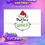 Free Red Santa Hat Free Green Grinch Text Dr Seuss Christmas Free SVG 1 - Instant Download