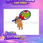 Free happy Max dog Free sneaky Grinch Santa Christmas Dr Seuss Free SVG - Instant Download