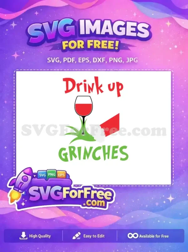 Free Red Wine Free Grinch Arm Dr Seuss Free SVG