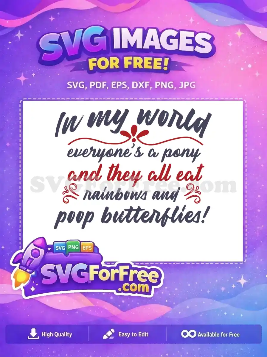 Free Pony Rainbow Free Red Blue Script Seuss Free SVG