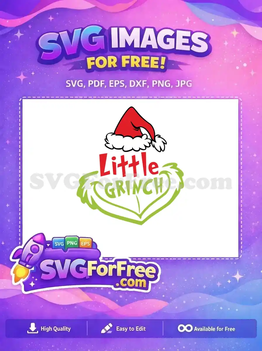 Free Red Santa Free Little Grinch Dr Seuss Christmas Free SVG