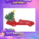 Free Red Truck Free Green Tree Dr Seuss Christmas Free SVG - Instant Download