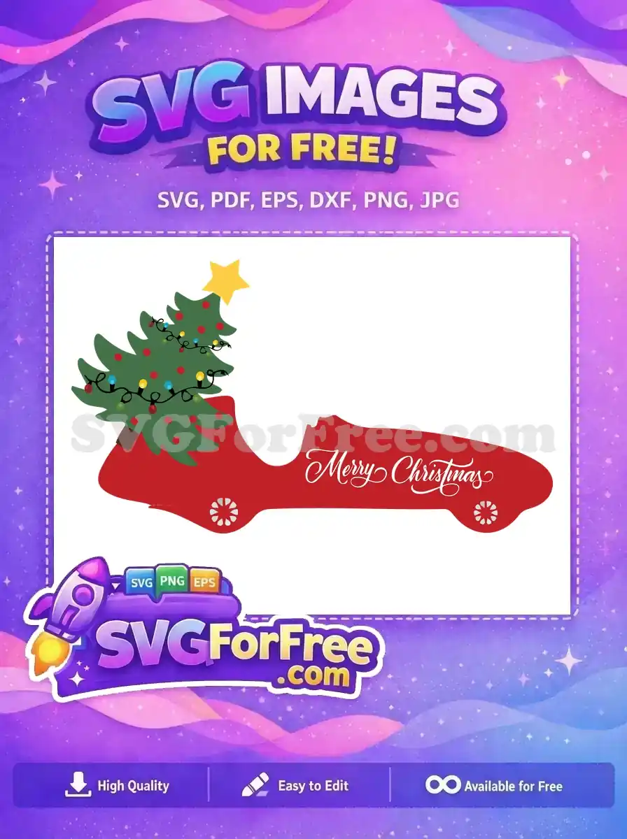 Free Red Truck Free Green Tree Dr Seuss Christmas Free SVG