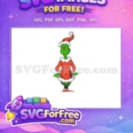 Free Grumpy Grinch Hat Free Red Suit Dr Seuss Christmas Free SVG - Instant Download