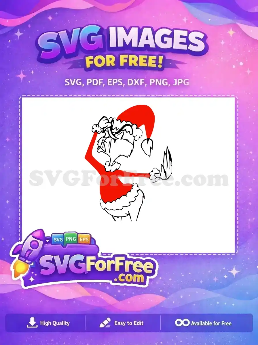Free Grinch Red Suit Free Annoyed Face Dr Seuss Free SVG