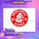 Free Grinch Santa Hat Free Red Circle Trees Grinchmas Dr Seuss Free SVG - Instant Download