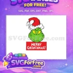 Free Grinch green Free Santa hat Dr Seuss Free SVG - Instant Download