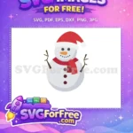 Free Happy Snowman Red Hat Free Warm Scarf Dr Seuss Free SVG - Instant Download